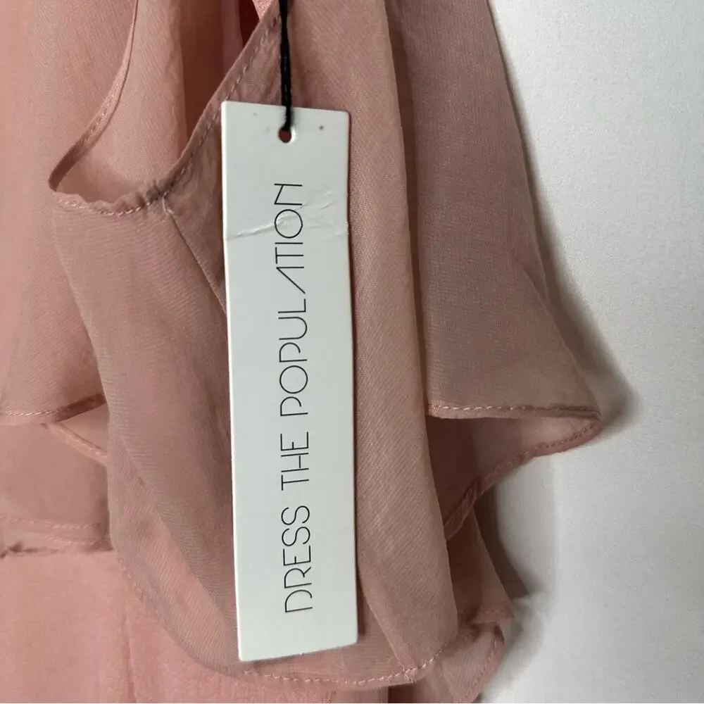 DRESS THE POPULATION Pink Maxi Dress NWT in Medium - Picture 8 of 8